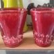 Pair of Art Deco asymmetrical red oxblood ceramic vases