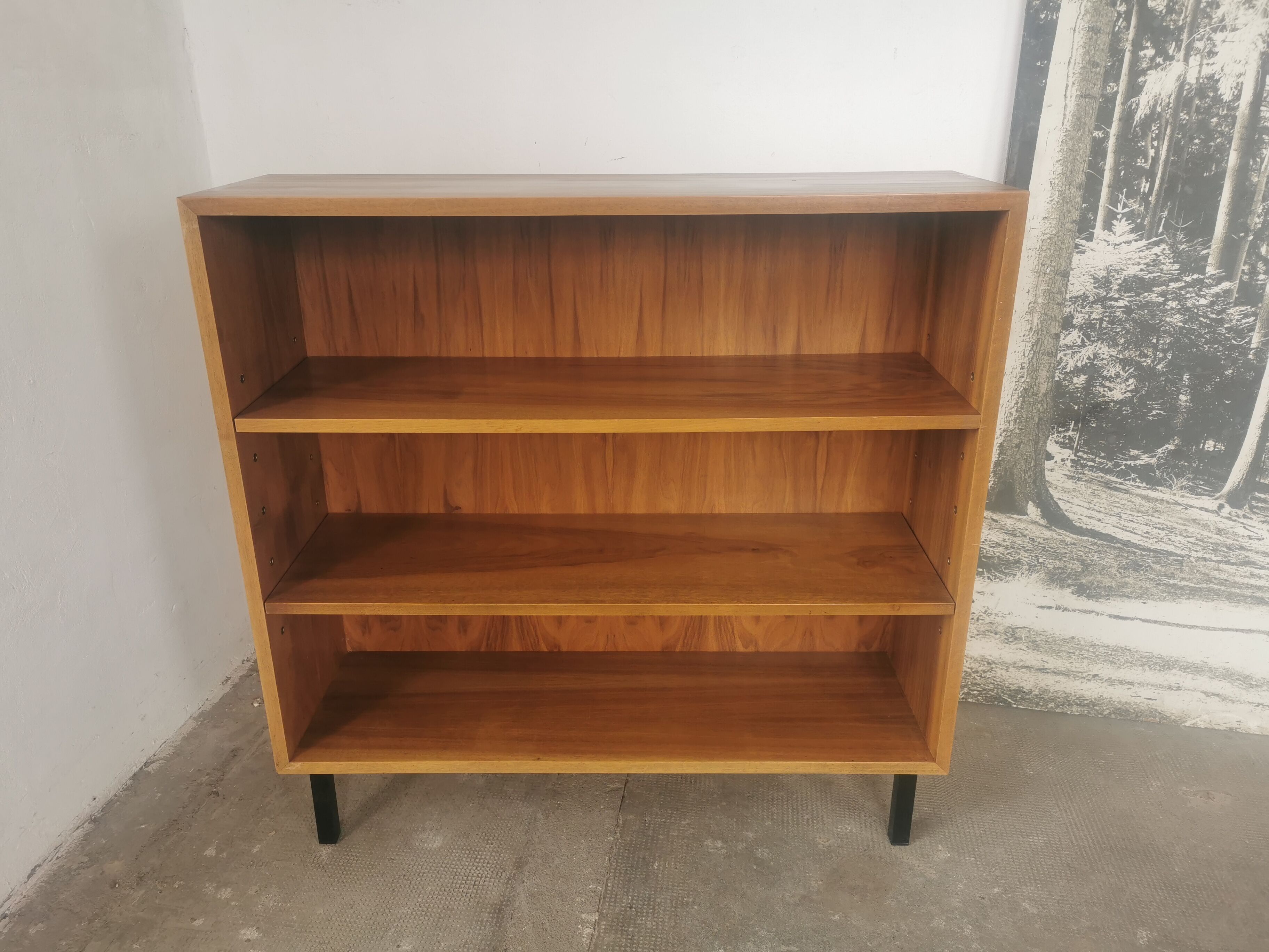 Vintage shelving walnut veneer