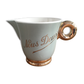 Milk jar "Nous Deux" Digoin Sarreguemines