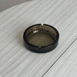 Thick smoked glass ashtray