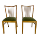 Pair of slatted chairs in 1950s Scandinavian style