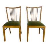 Duo of 50s Scandinavian style bar chairs