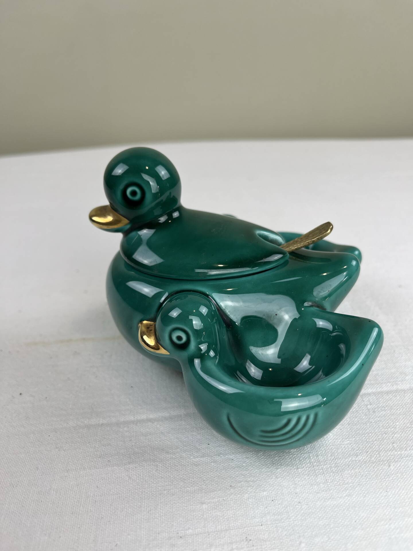 Antique zoomorphic condiment service