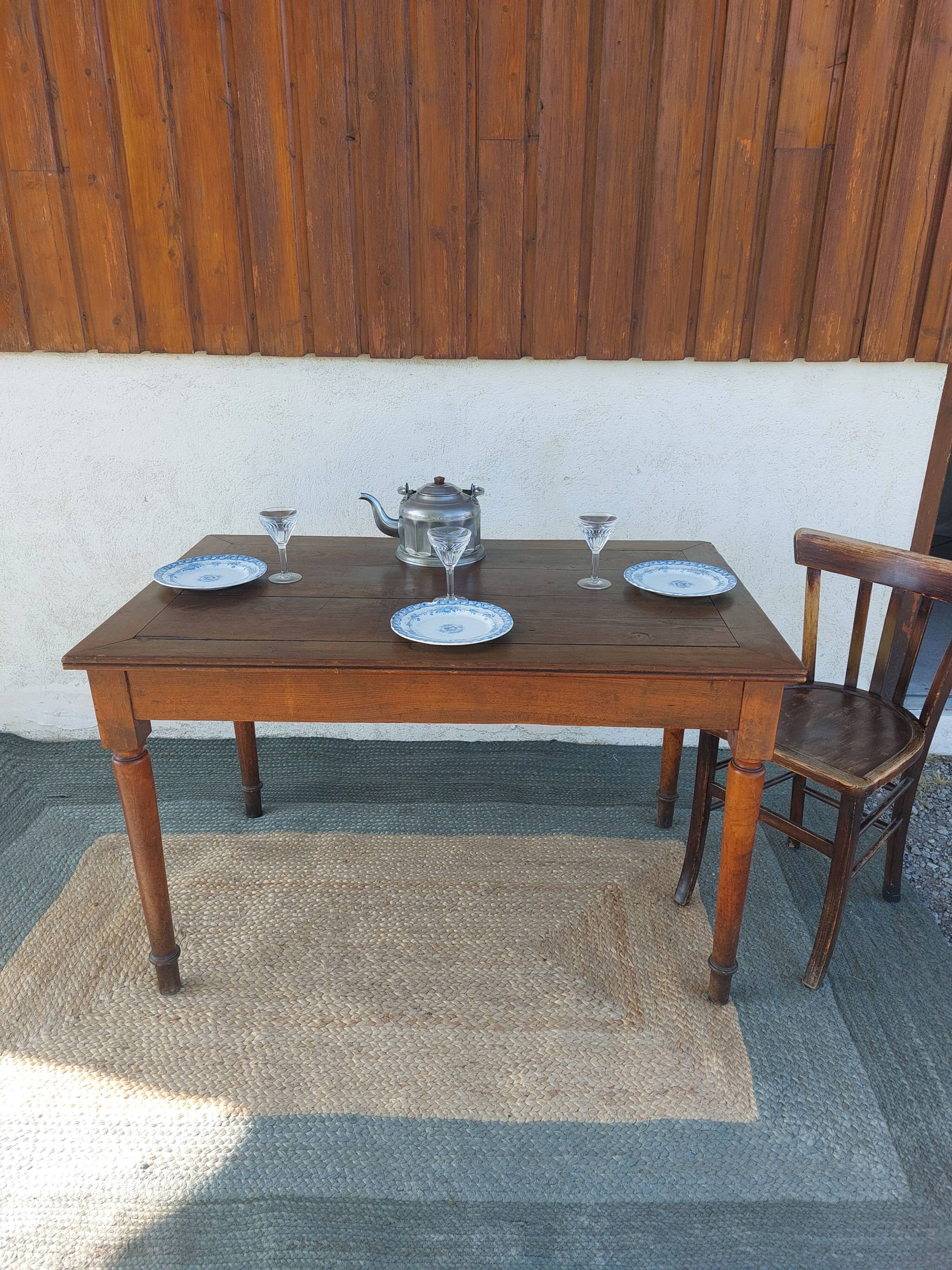 bistro wooden table