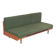 Green folding bench sofa by UP Zavody 1970