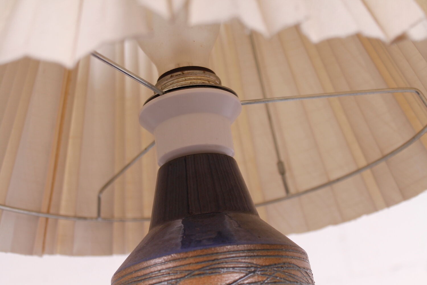 Scandinavian Ceramic Table Lamp, 1960s