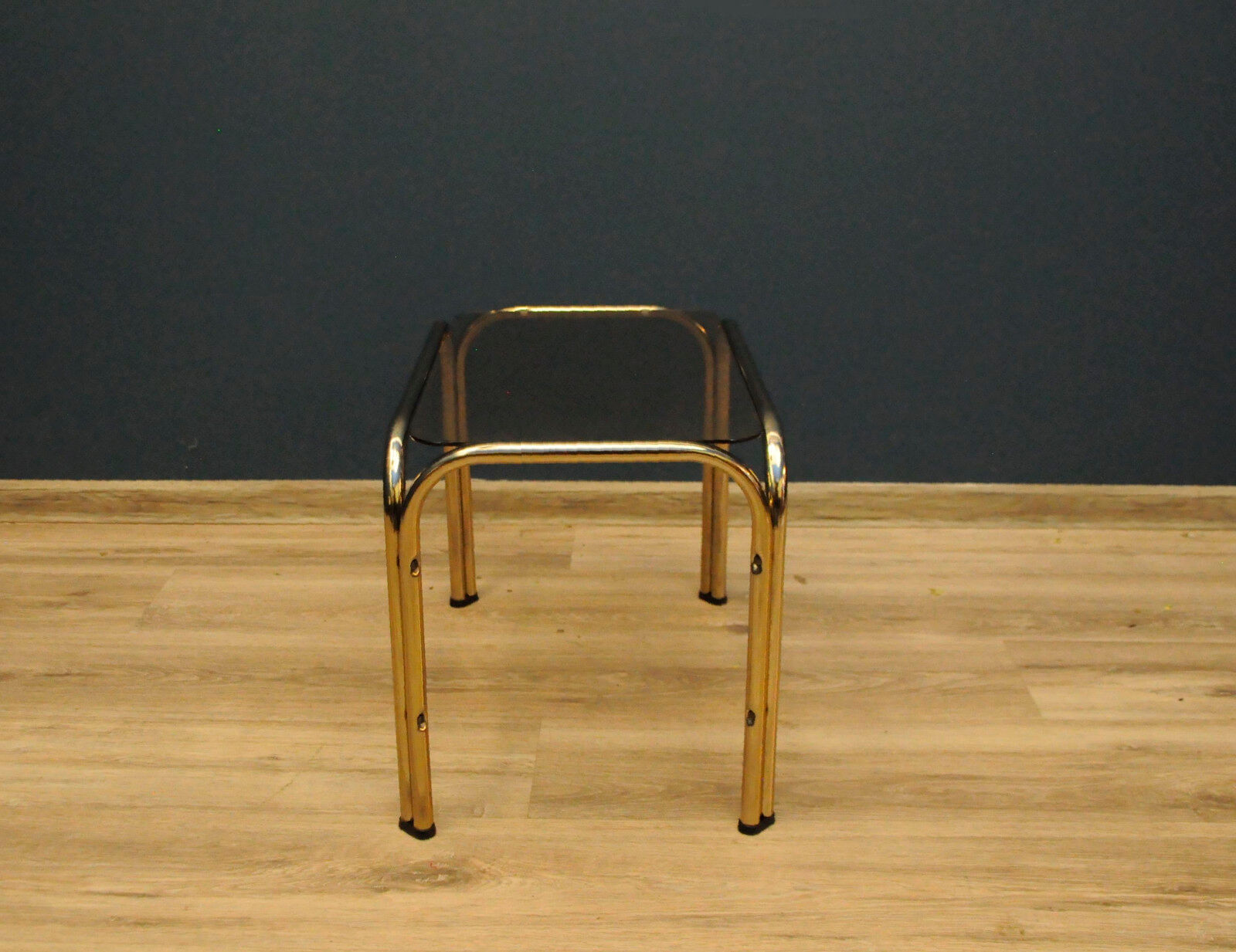 Coffee Table, Smoked Glass and Chrome