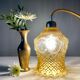 Vintage amber glass tulip ride