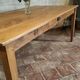 Large authentic farmhouse table made of solid French oak.