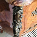 Marquetry chest of drawers two drawers in Louis XV style