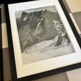 Lot de photographies et cartes postales de montagne