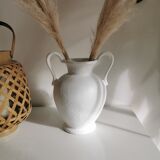 White vases with handles