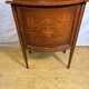 Stunning Antique Edwardian Inlaid Mahogany Bow-Front Silver Display Cabinet