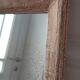 Mirror to be placed or hung in gilded wood