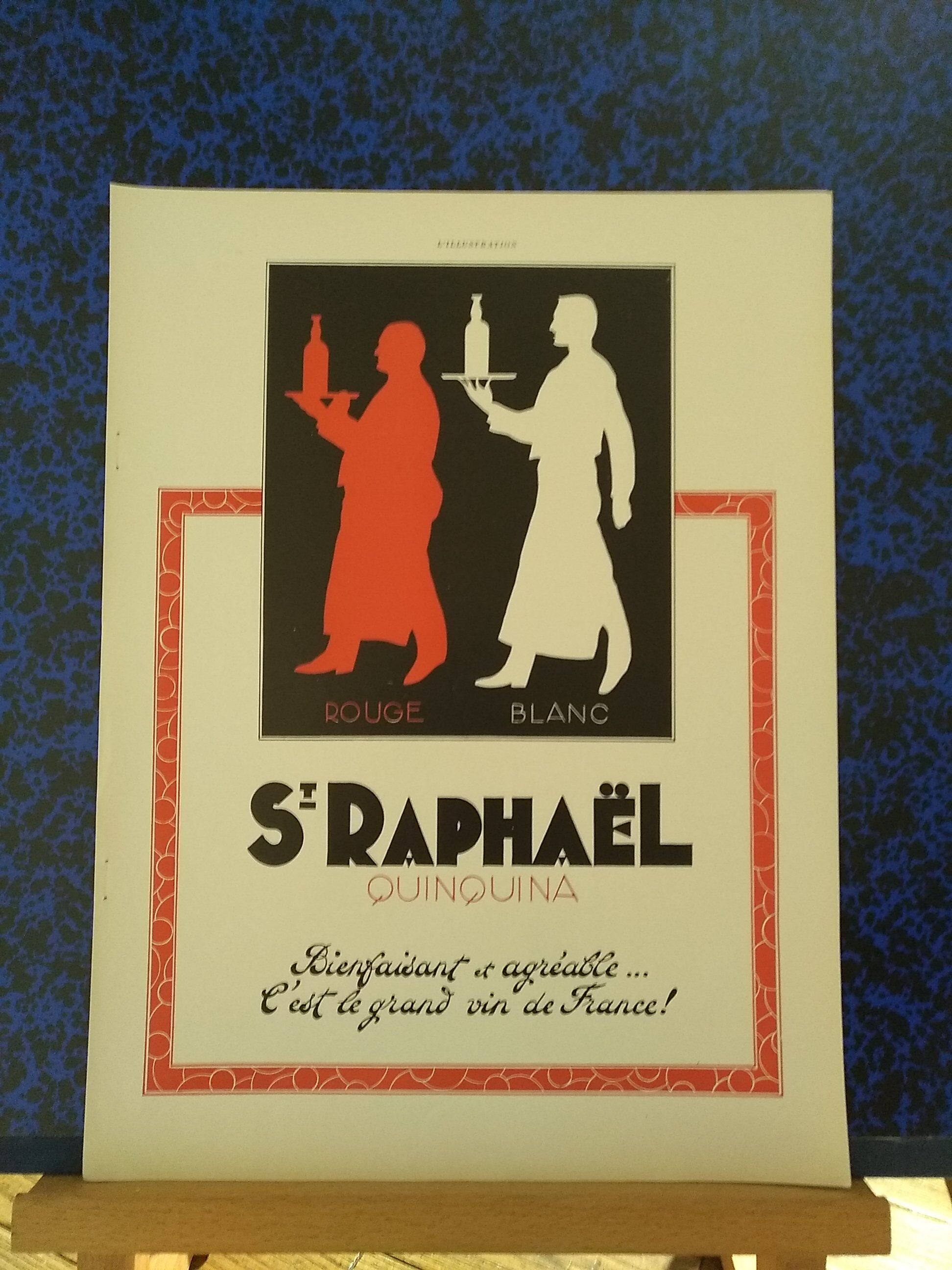 Publicité apéritif st raphaël issue d'une revue d'époque des années 30