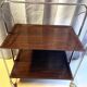 Antique & Vintage Side Table Folding Rolling Serving Cart Bar Design