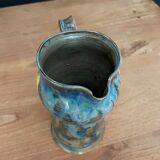 Signed ceramic carafe pitcher