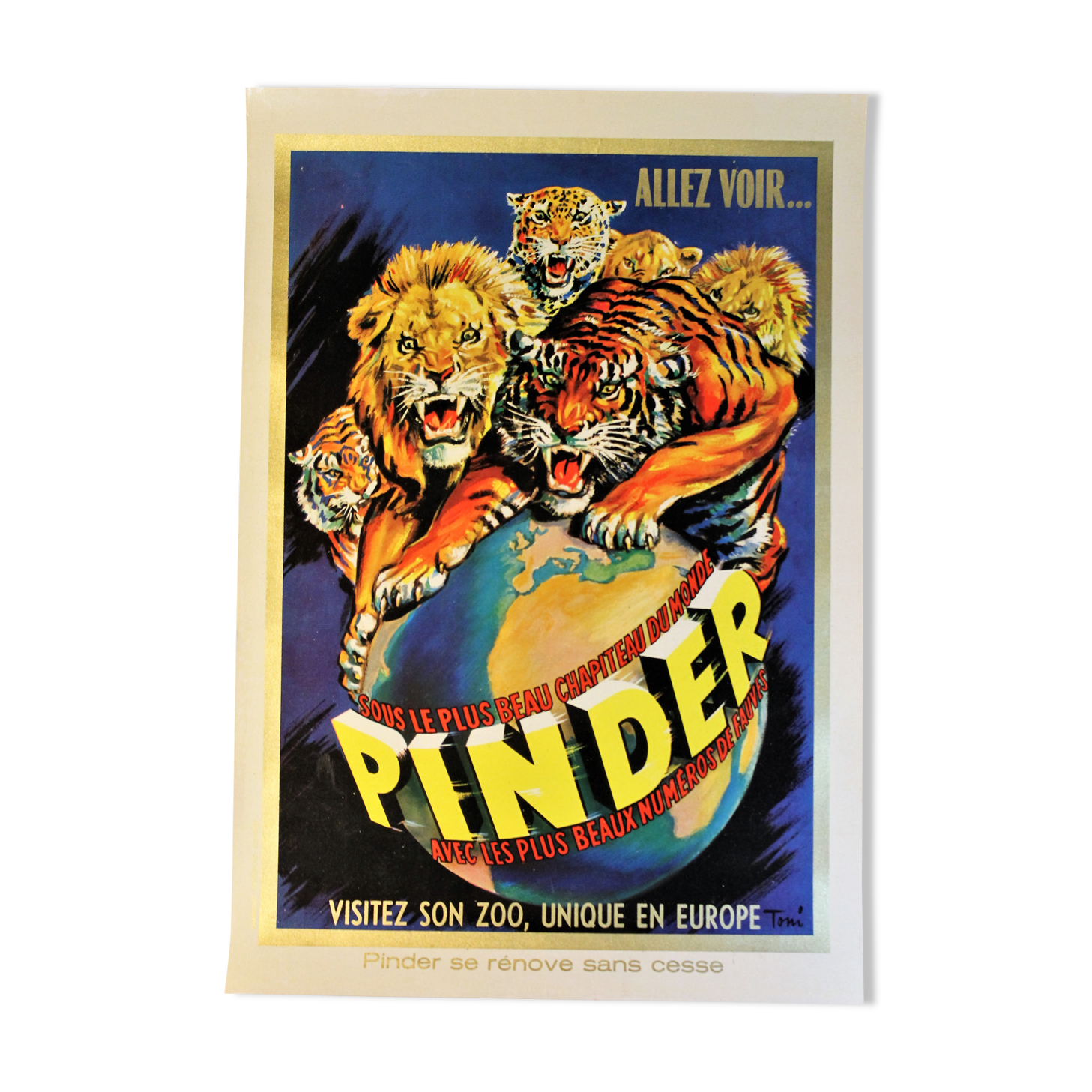 Pinder circus poster 1960s