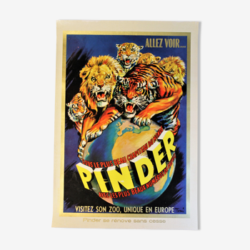 Affiche cirque Pinder 1960s