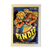Pinder circus poster 1960s