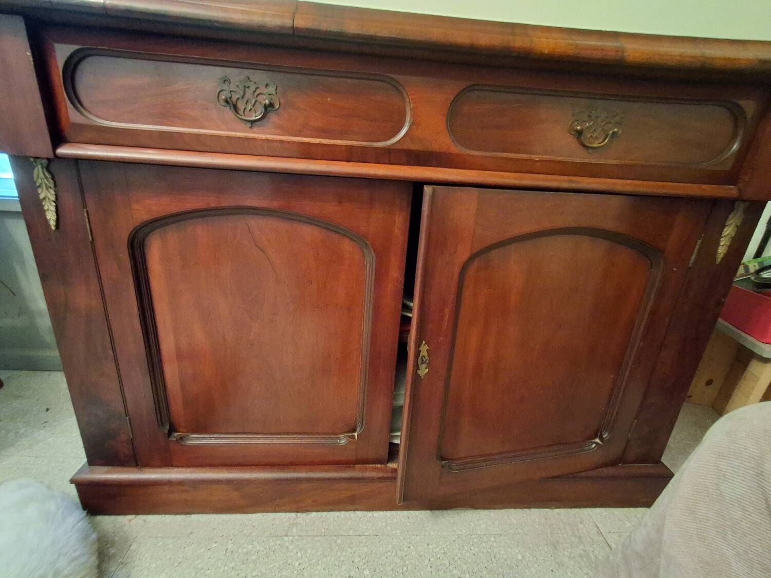 English buffet in mahogany