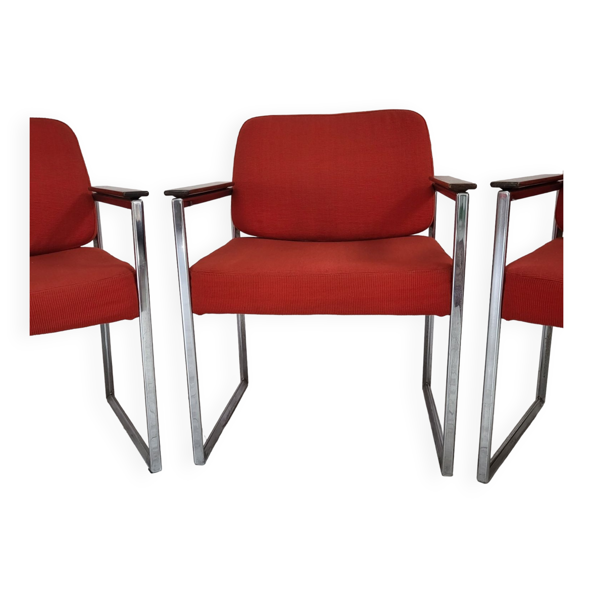 Set of three armchairs from the 1970s.