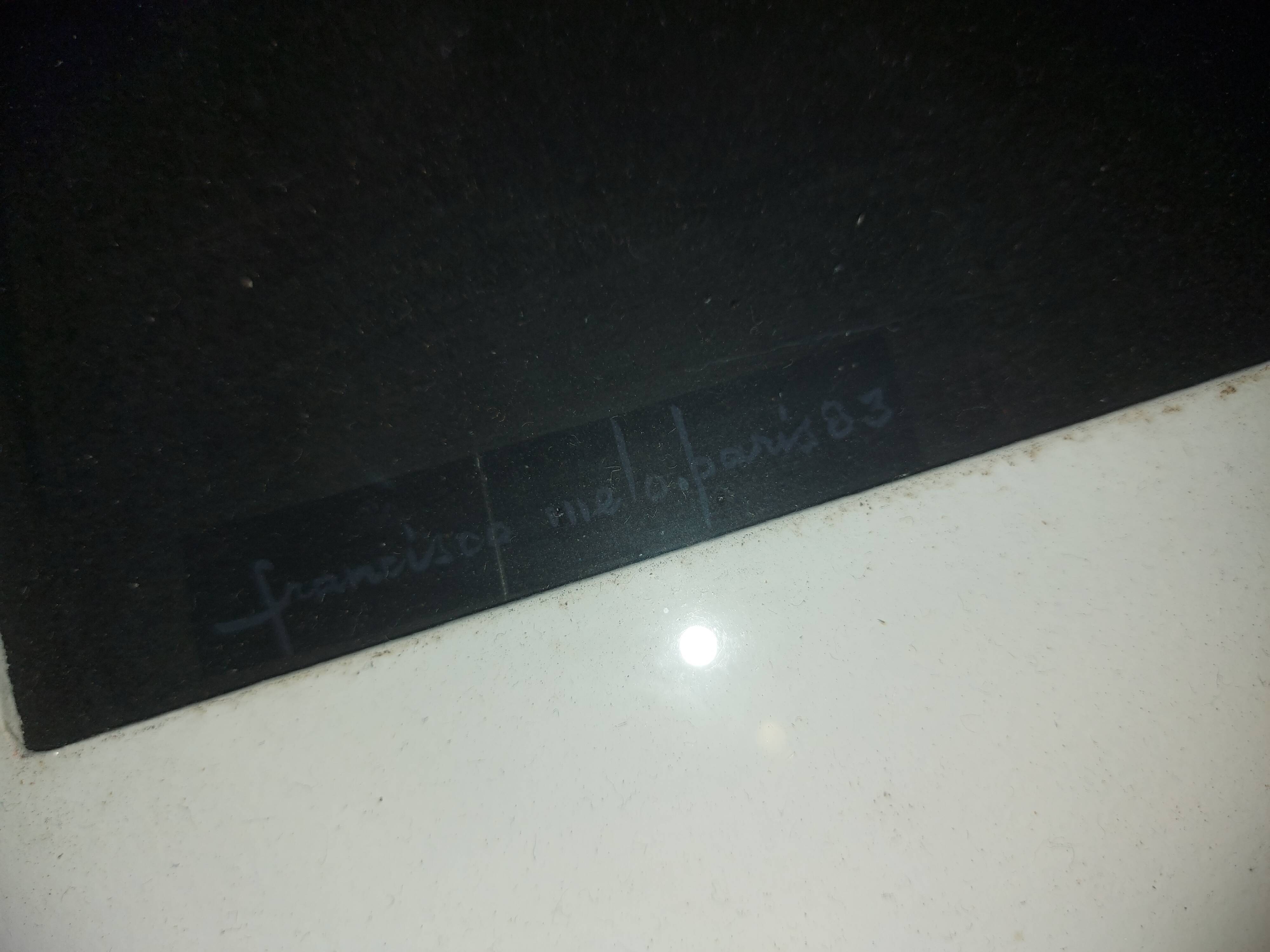 Modernist painting by Francisco Melo 1983