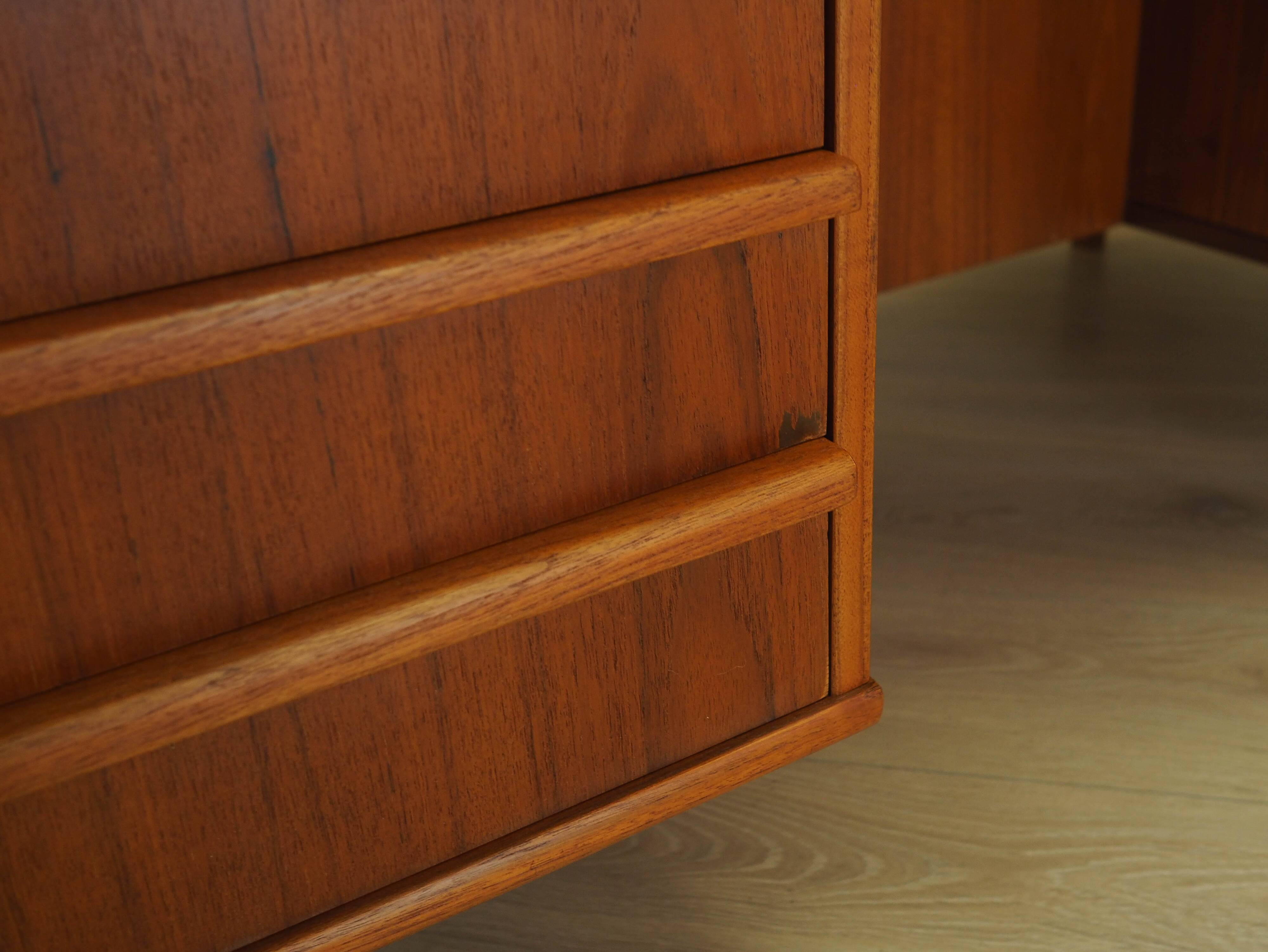 Teak desk, Danish design, 1970s, manufactured in Denmark