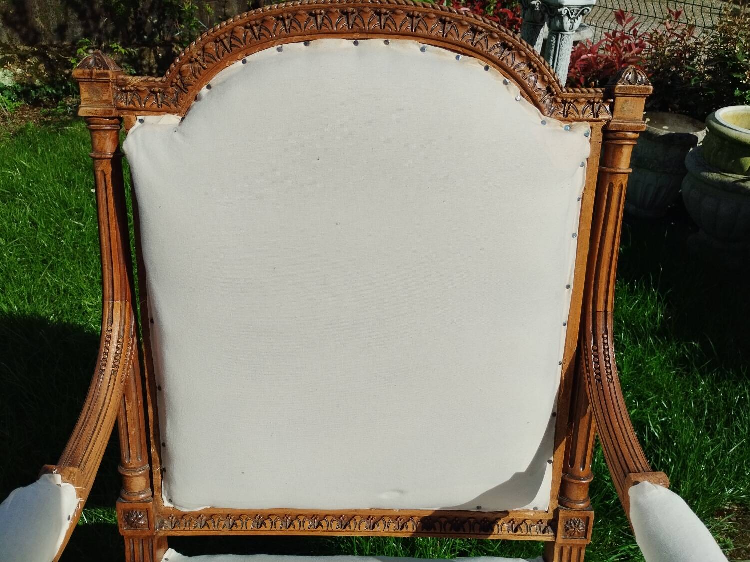 Pair of old Louis XVI style armchairs