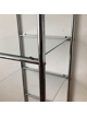 Etagère chrome et verre