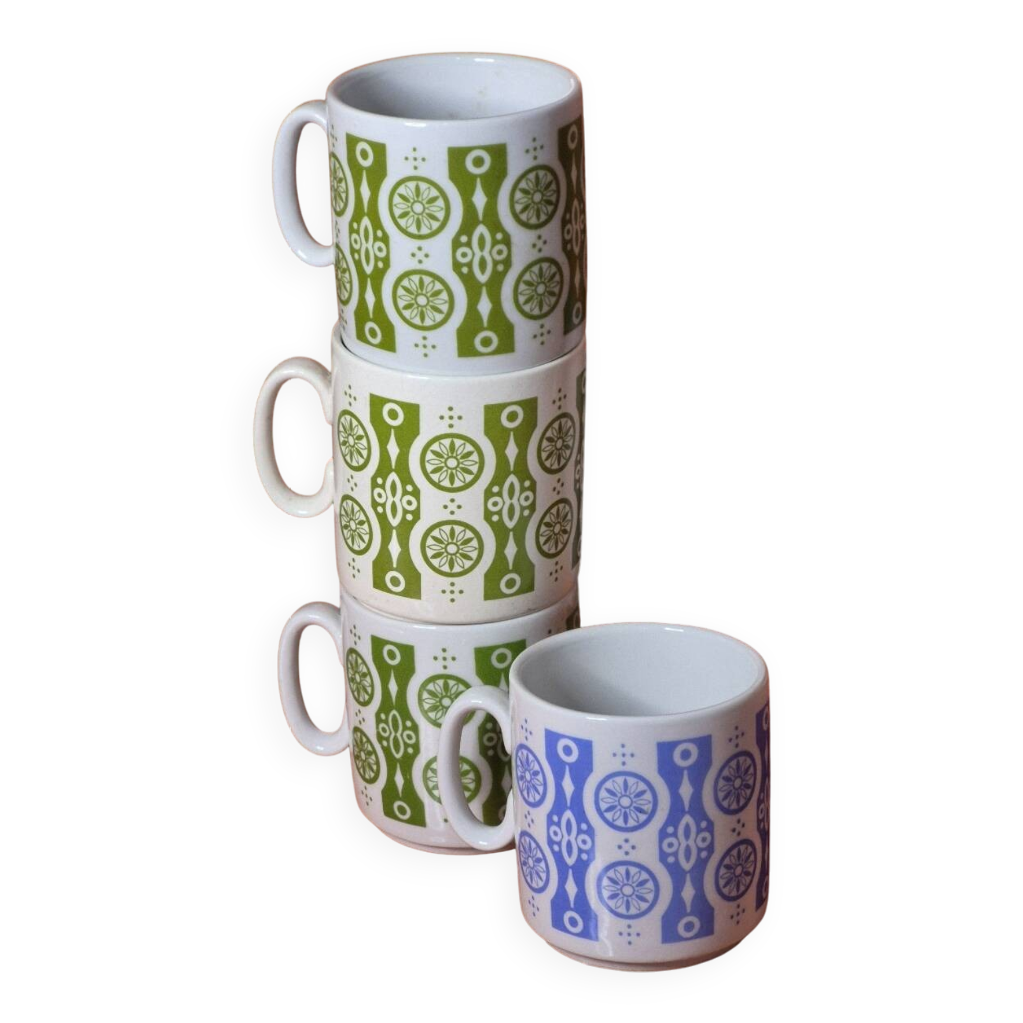 70s mug cups