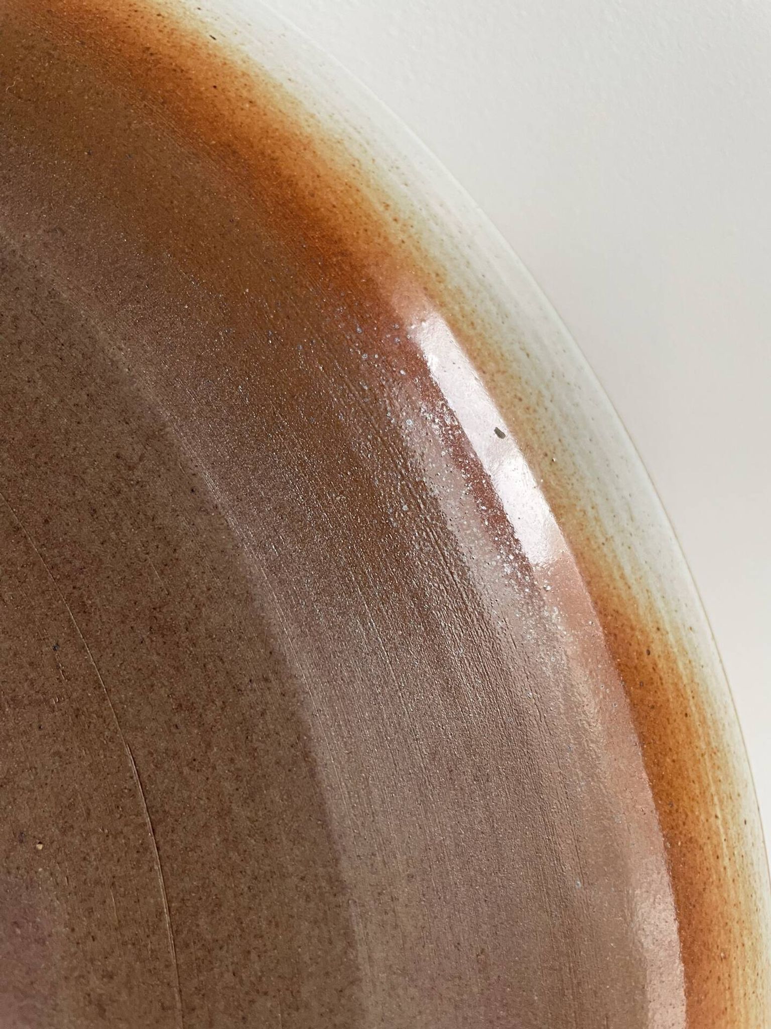 Glazed stoneware dish – France, mid-20th century