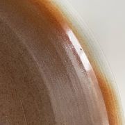 Glazed stoneware dish – France, mid-20th century