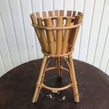 Bamboo and rattan pot cover