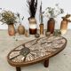 Vallauris oval ceramic coffee table