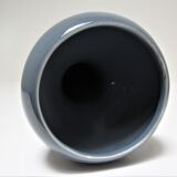 Blue blue grey glazed ceramic hyacinth vase design 70s - 80s