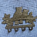 Golden brass owl hook