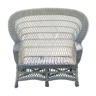 White wicker sofa