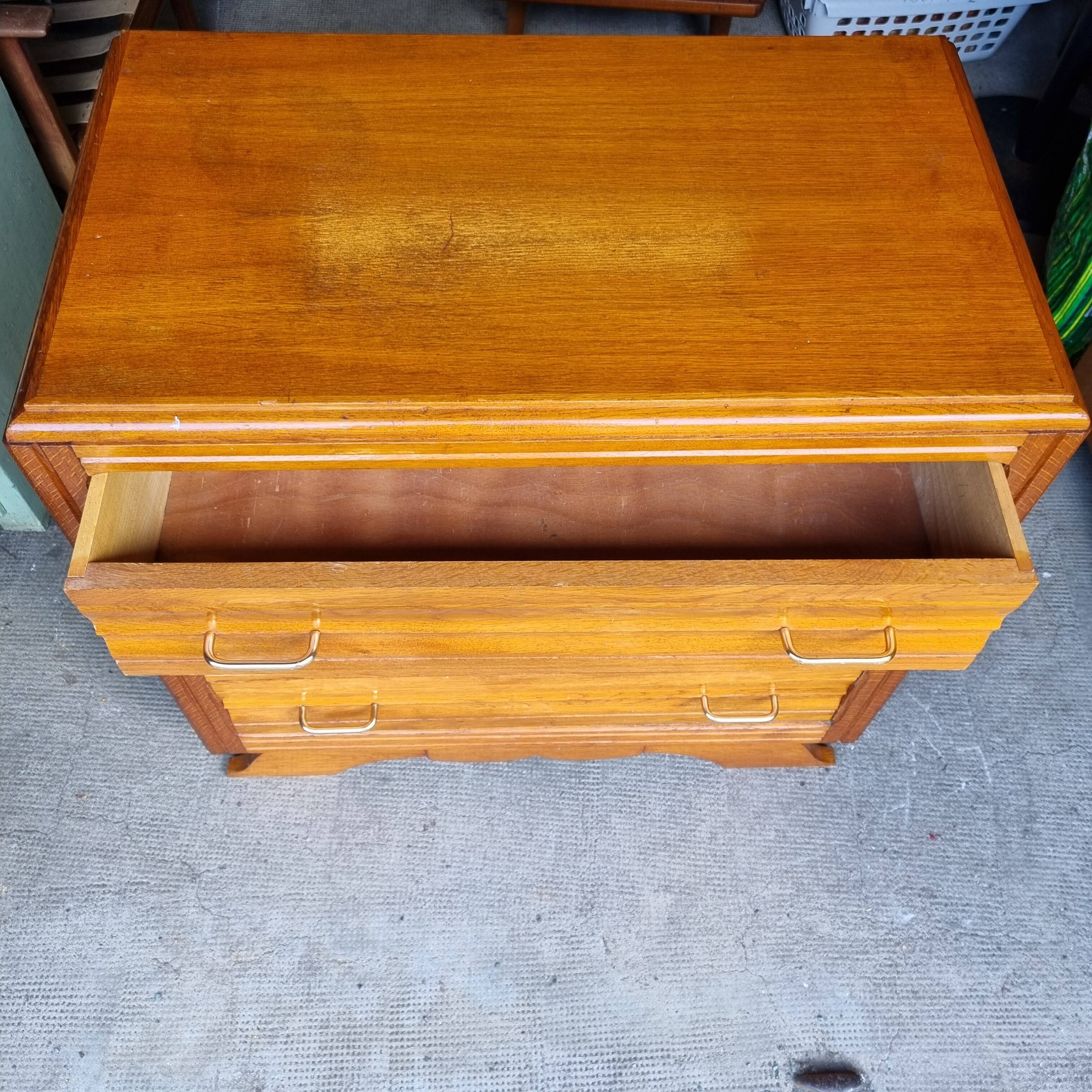 Compact art deco chest of drawers