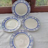 4 assiettes à dessert Gien