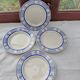 4 Gien dessert plates