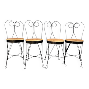 lot de 4 chaises vintage