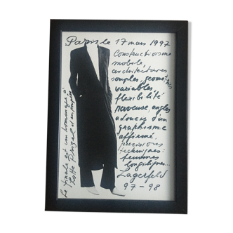 Karl Lagerfeld, fashion illustration of press in the late 90s