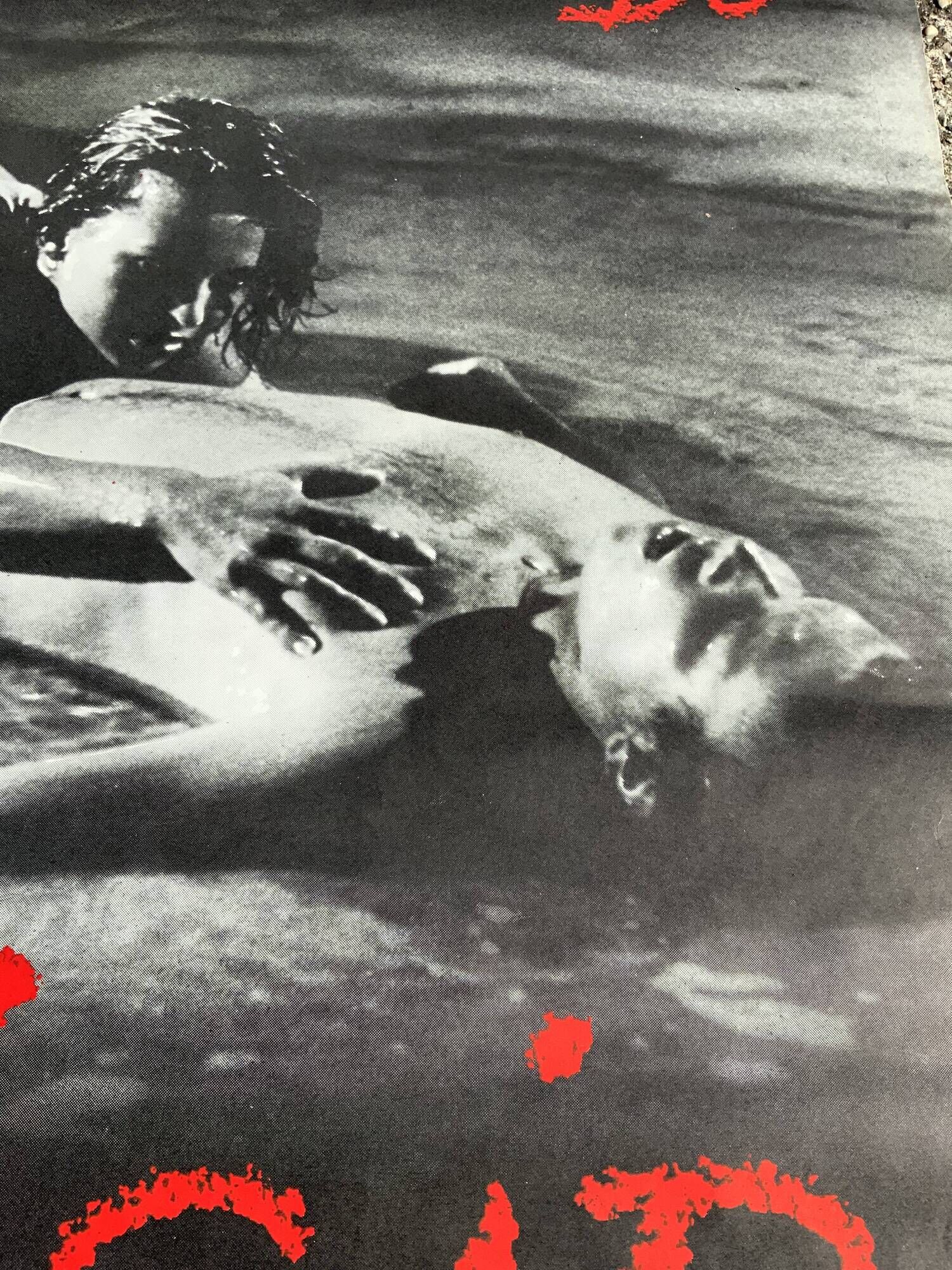 Old movie poster the beach of desire vintage cinema