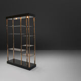 Hollywood regency style wall unit from Belgochrom, 1970s