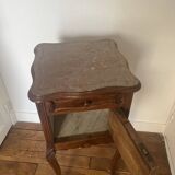 Pink marble bedside table