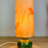 Green ceramic ball lamp