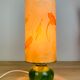 Lampe boule céramique verte