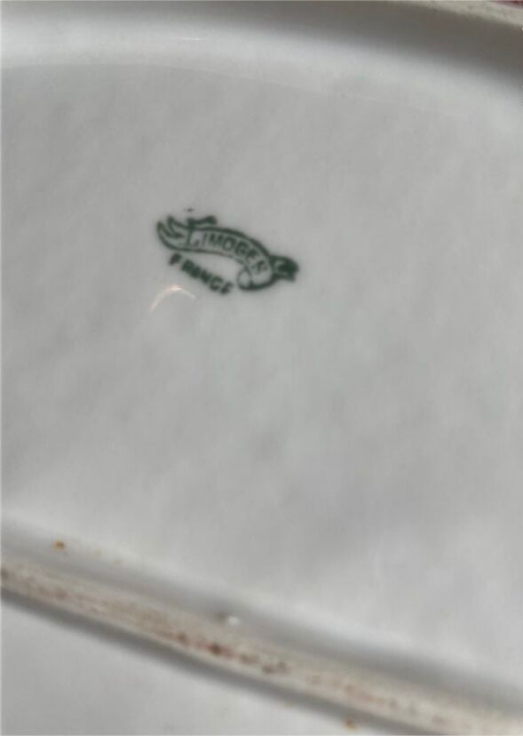 Service 5 pieces in Limoges porcelain