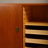 Børge Mogensen 'China' Cabinet (Model 232) in teak and brass, FDB Møbler Denmark